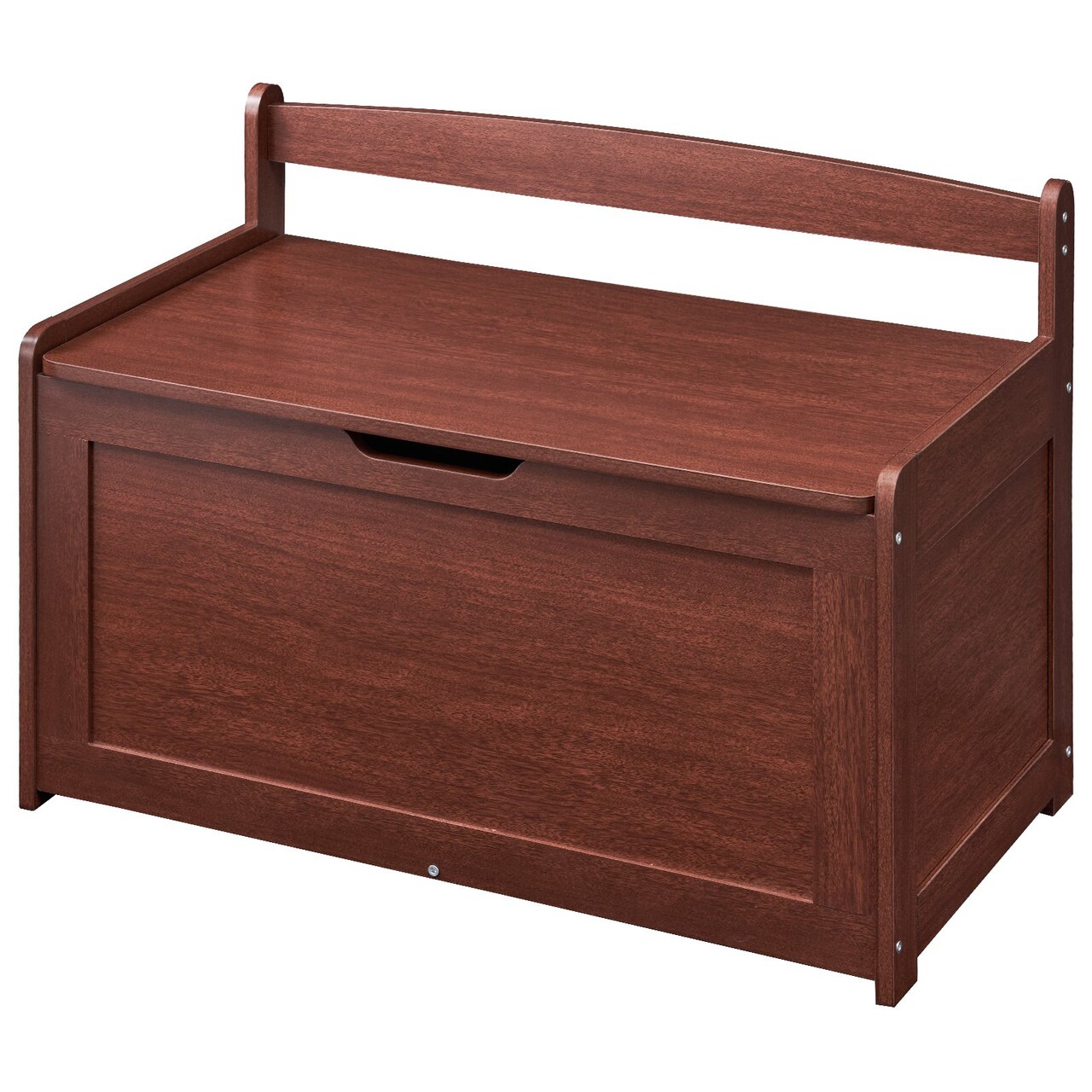 Kids Toy Storage Organizer and Bench Wooden Chest with Safety Hinge